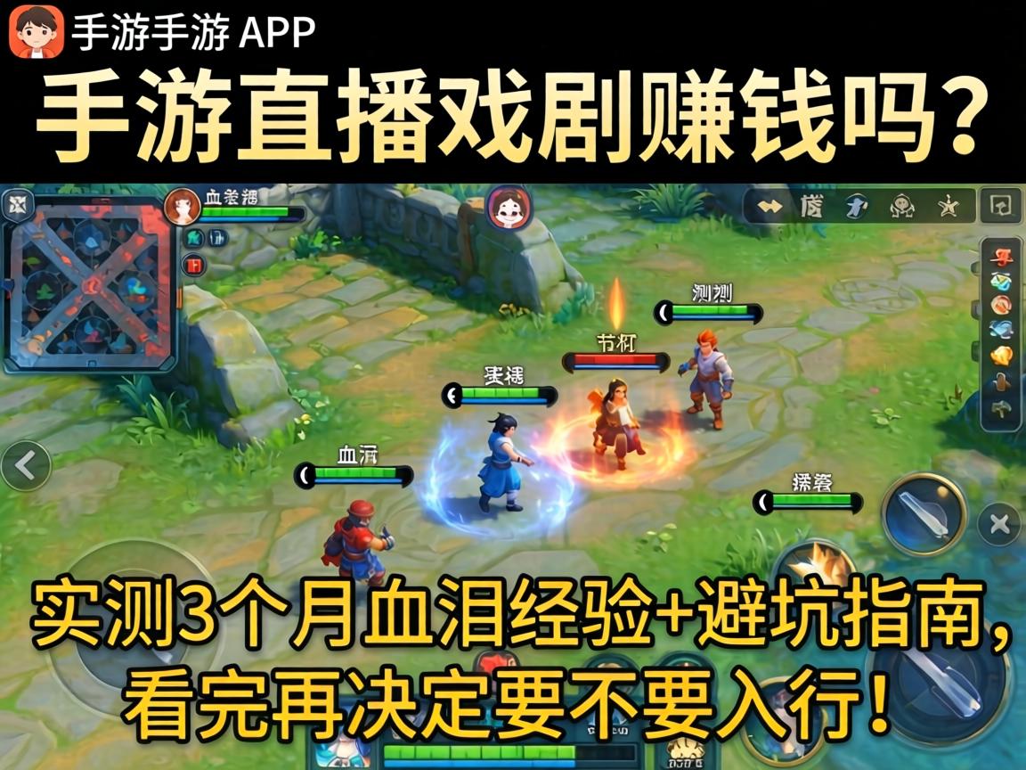 手游直播戏剧赚钱吗?实测3个月血泪经验+避坑指南,看完再决定要不要入行! 看完再决定要不要入行