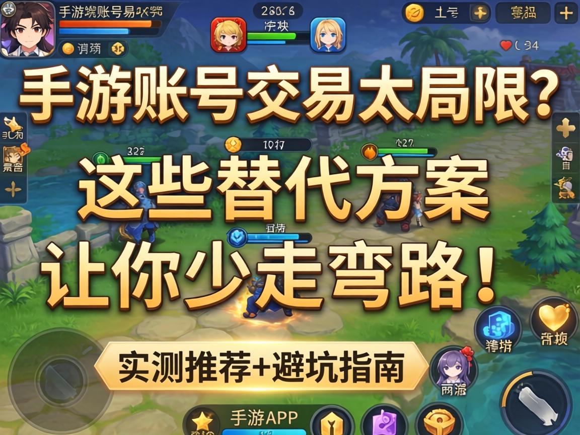 手游账号交易太局限?这些替代方案让你少走弯路!实测推荐+避坑指南 这些替代方案让你少走弯路