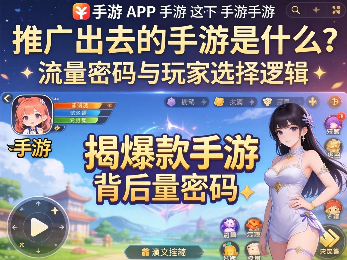 推广出去的手游是什么?揭秘爆款手游背后的流量密码与玩家选择逻辑 揭秘爆款手游背后的流量密码与玩家选择逻辑