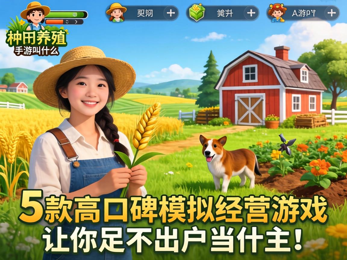 种田养殖的手游叫什么?这5款高口碑模拟经营游戏让你足不出户当农场主! 这5款高口碑模拟经营游戏让你足不出户当农场主