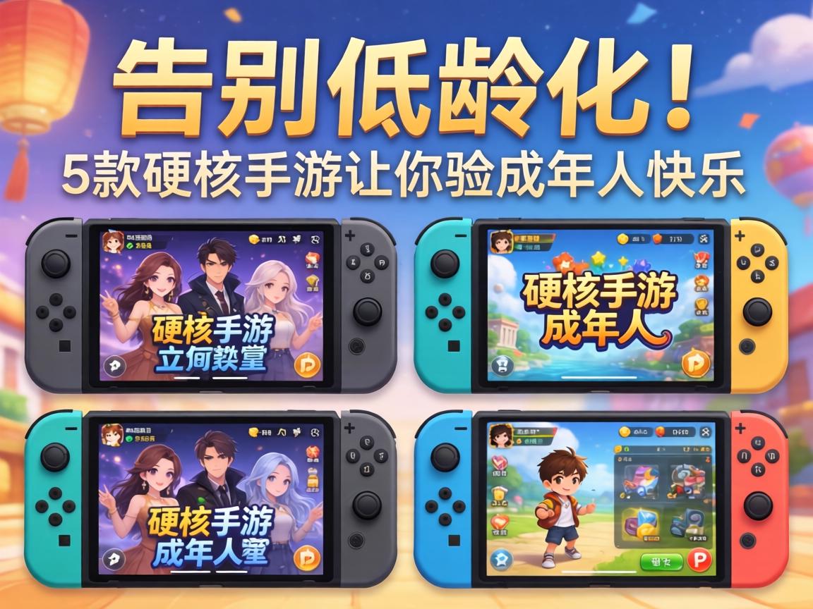 这5款硬核手游让你体验成年人的快乐