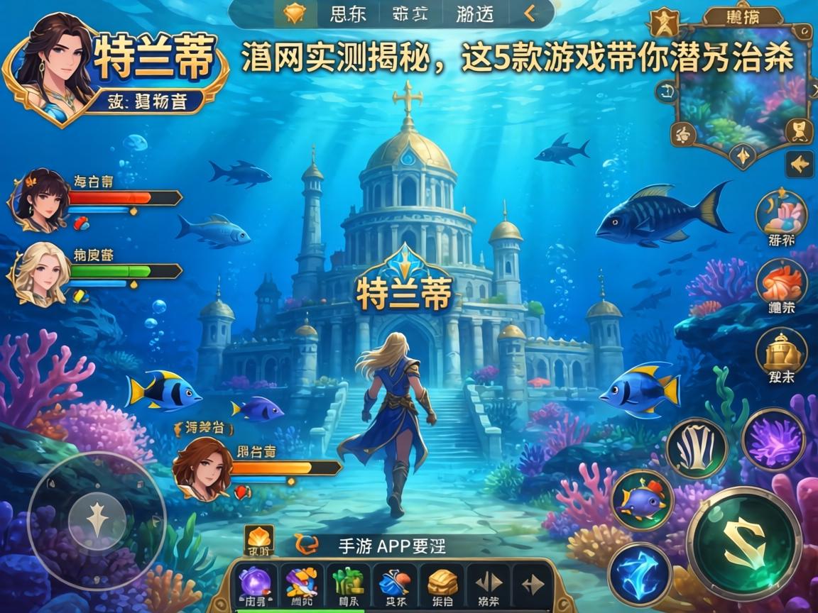 这5款游戏带你潜入神秘海底城