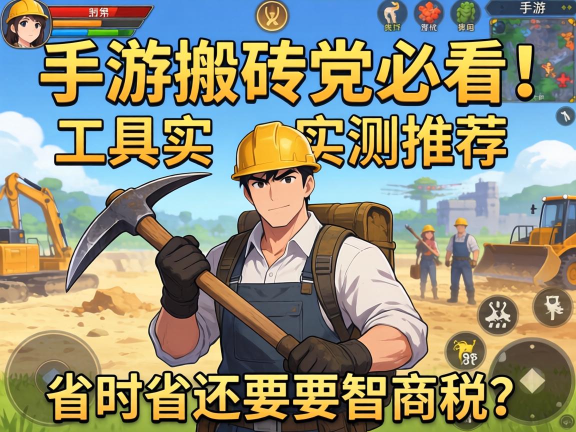 手游搬砖党必看!镐头工具实测推荐,省时省力还是智商税? 省时省力还是智商税