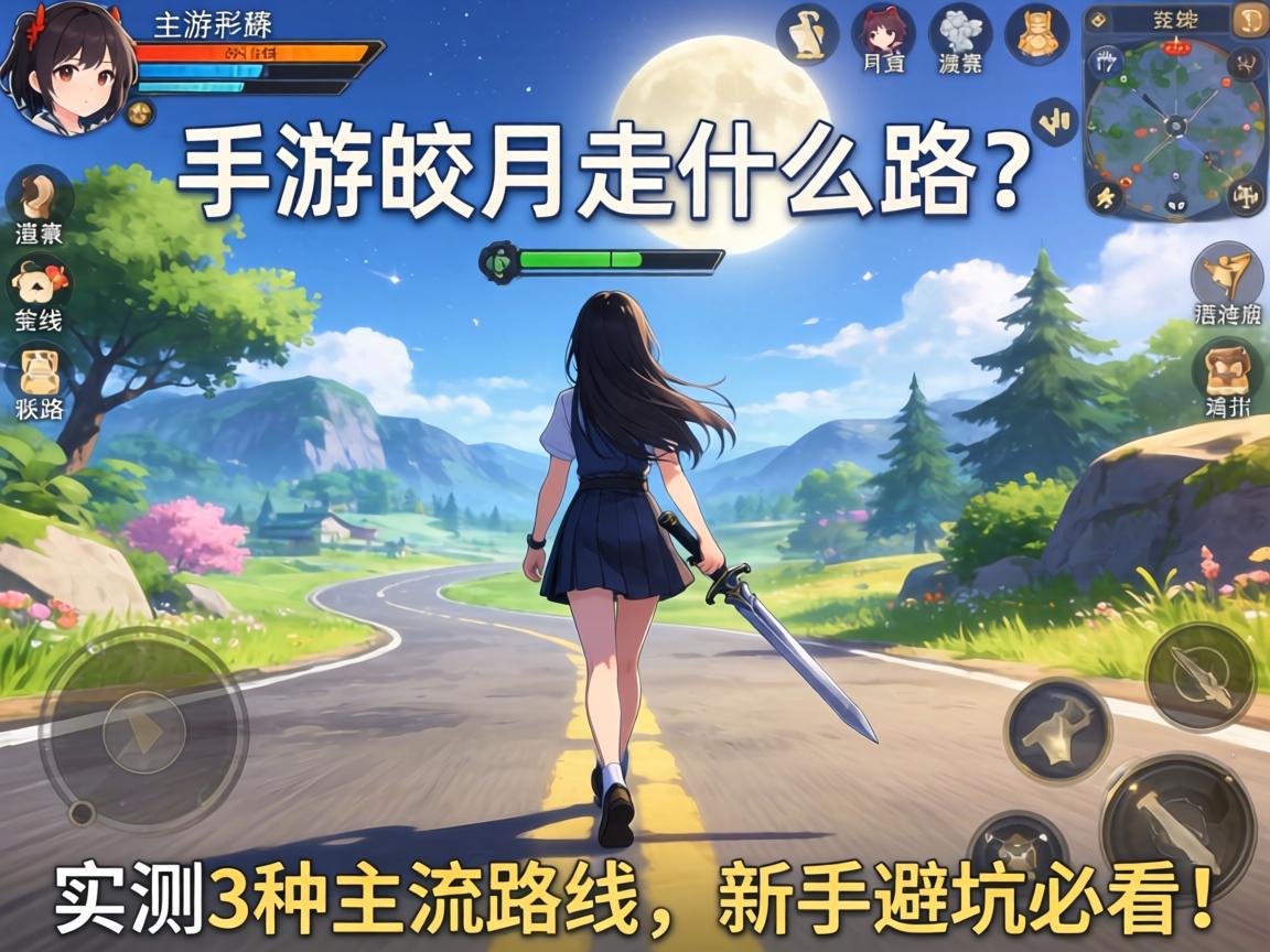手游皎月走什么路?实测3种主流路线,新手避坑必看! 手游皎月走什么路