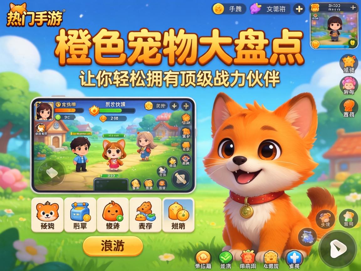 热门手游橙色宠物大盘点,这些游戏让你轻松拥有顶级战力伙伴 这些游戏让你轻松拥有顶级战力伙伴
