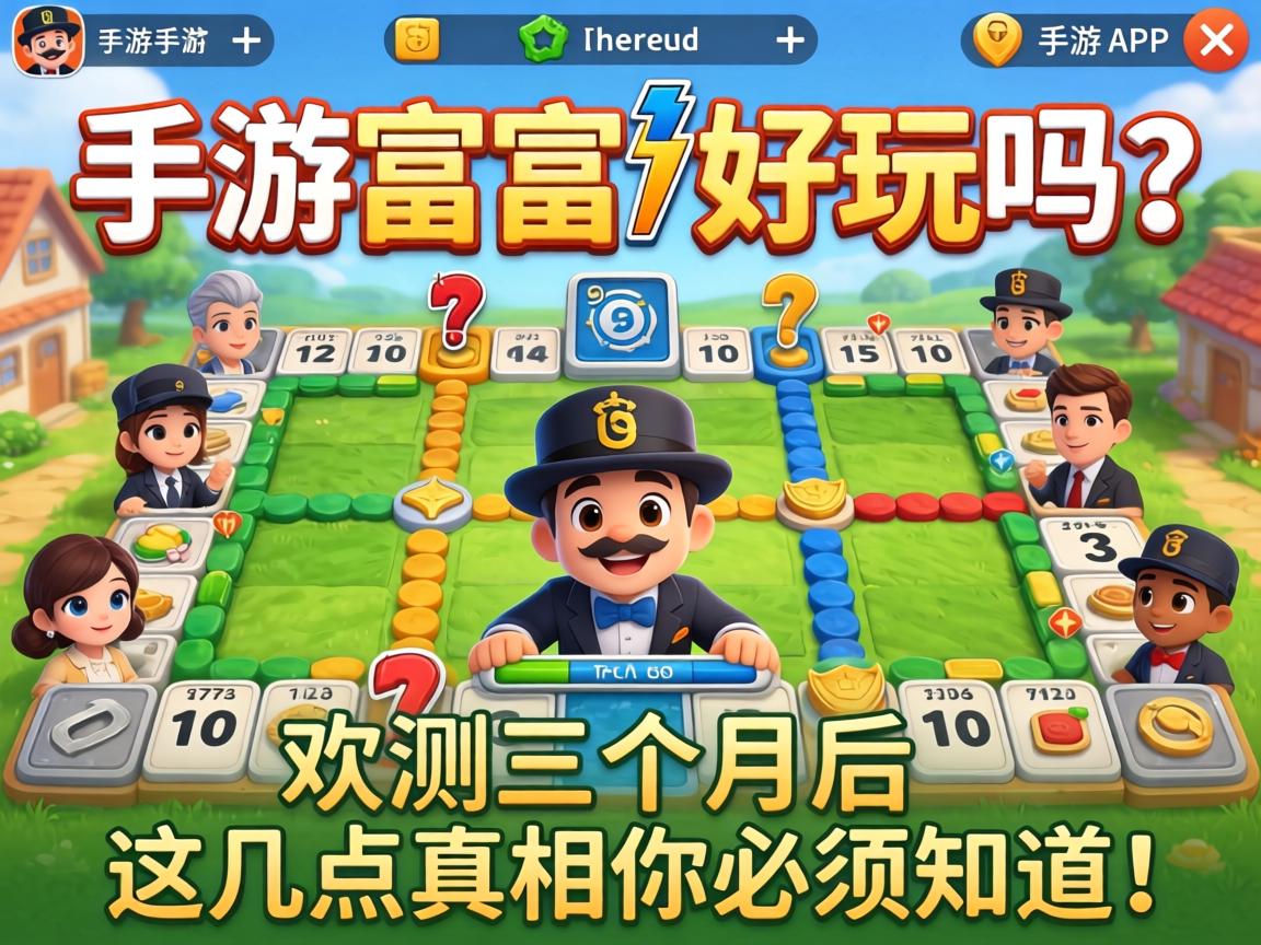 手游大富翁好玩吗?实测三个月后,这几点真相你必须知道! 这几点真相你必须知道