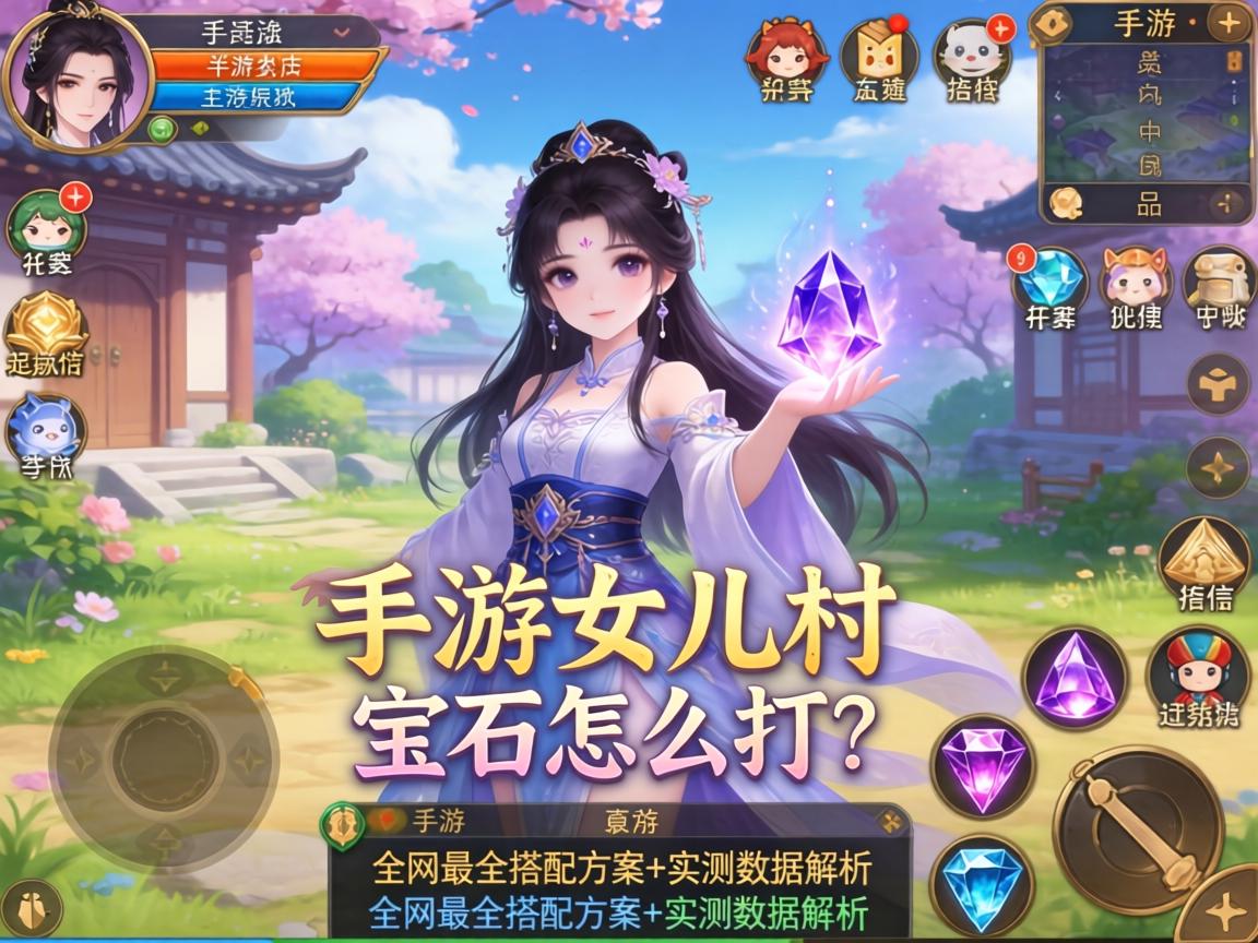 梦幻手游女儿村宝石怎么打