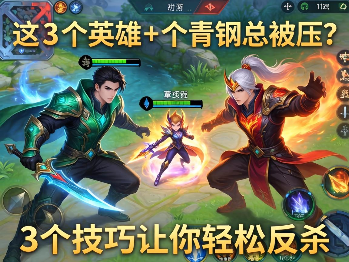 手游对线青钢影总被压?这3个英雄+3个技巧让你轻松反杀 手游对线青钢影总被压