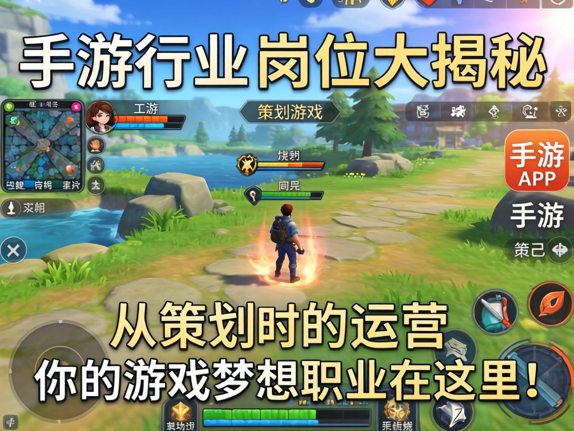 手游行业岗位大揭秘,从策划到运营,你的游戏梦想职业在这里! 你的游戏梦想职业在这里