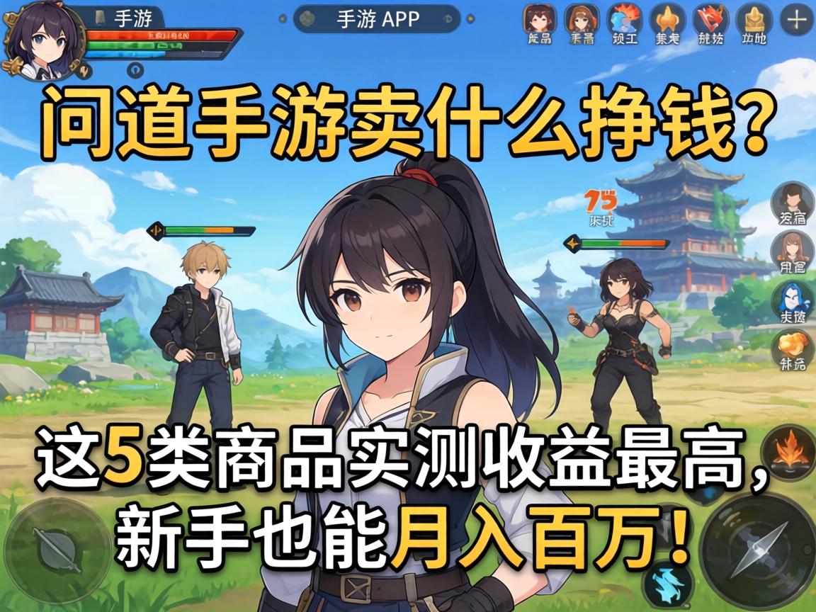 问道手游卖什么挣钱?这5类商品实测收益最高,新手也能月入百万! 这5类商品实测收益最高