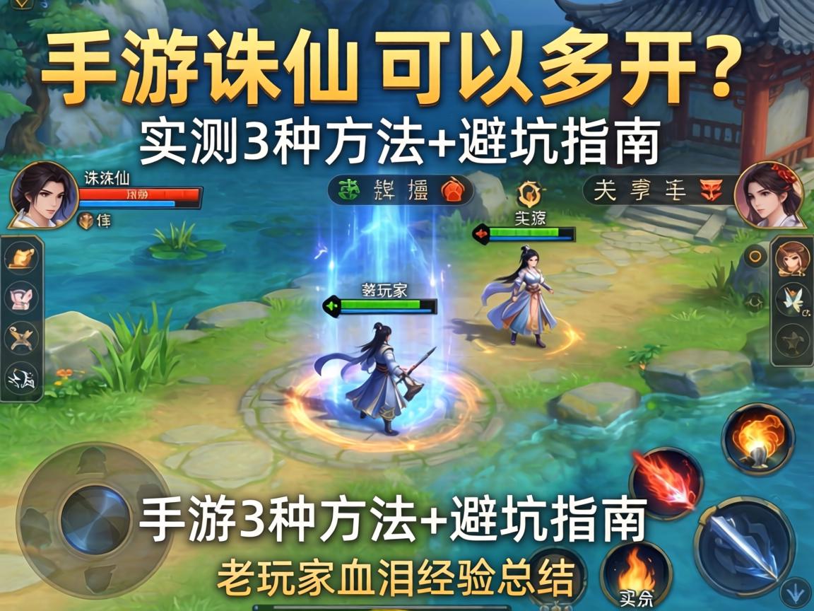 手游诛仙可以多开吗?实测3种方法+避坑指南,老玩家血泪经验总结 手游诛仙可以多开吗