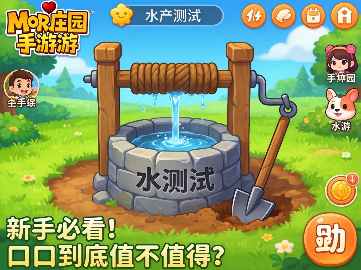 摩尔庄园手游水井实测