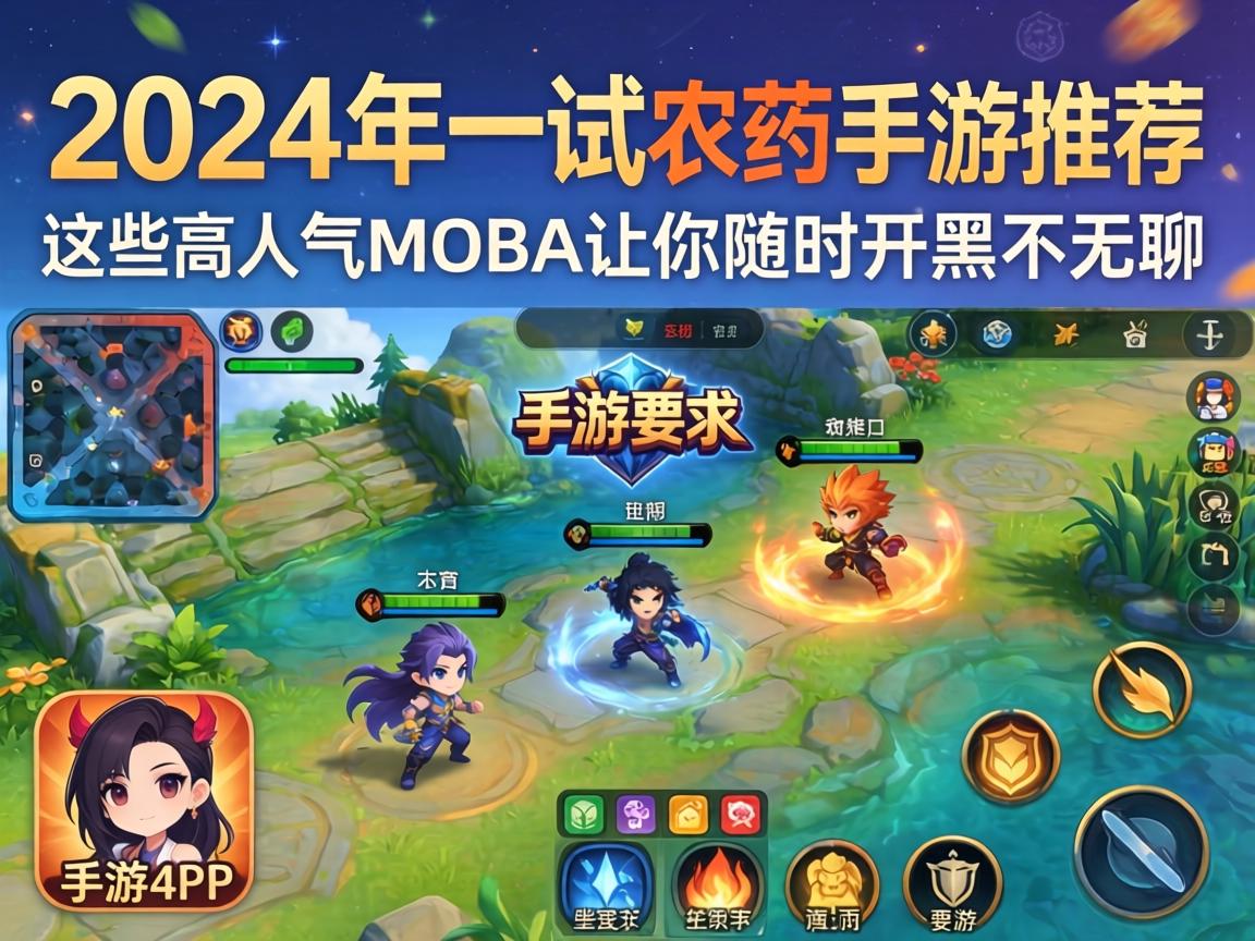 2024年值得一试的农药手游推荐,这些高人气MOBA让你随时开黑不无聊 这些高人气MOBA让你随时开黑不无聊