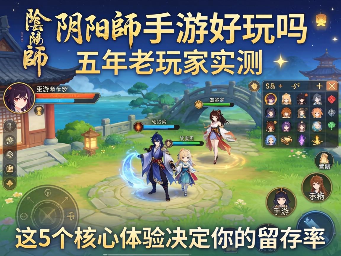 阴阳师手游好玩吗?五年老玩家实测,这5个核心体验决定你的留存率 这5个核心体验决定你的留存率