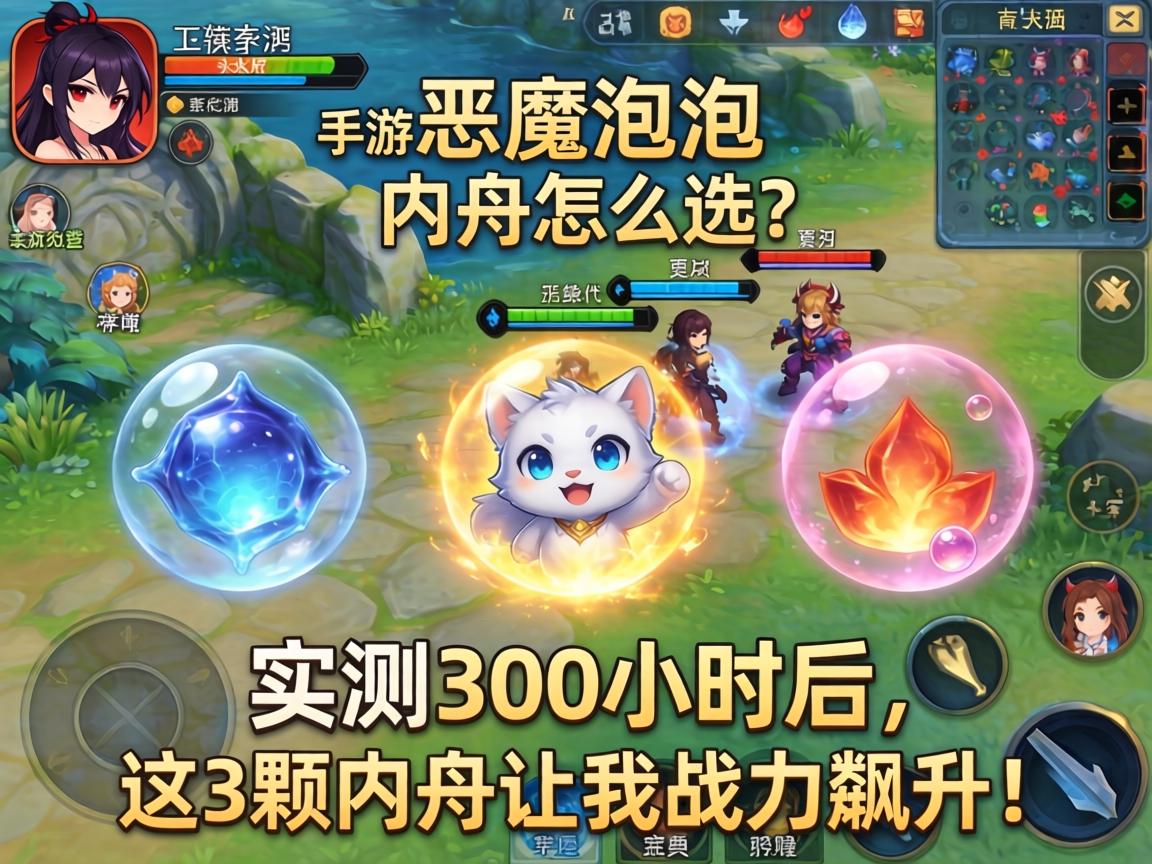 手游恶魔泡泡内丹怎么选