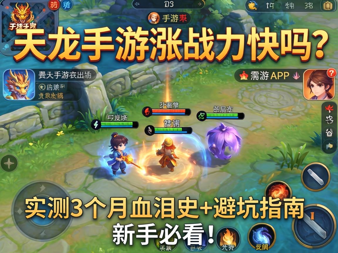天龙手游涨战力快吗?实测3个月血泪史+避坑指南,新手必看! 天龙手游涨战力快吗