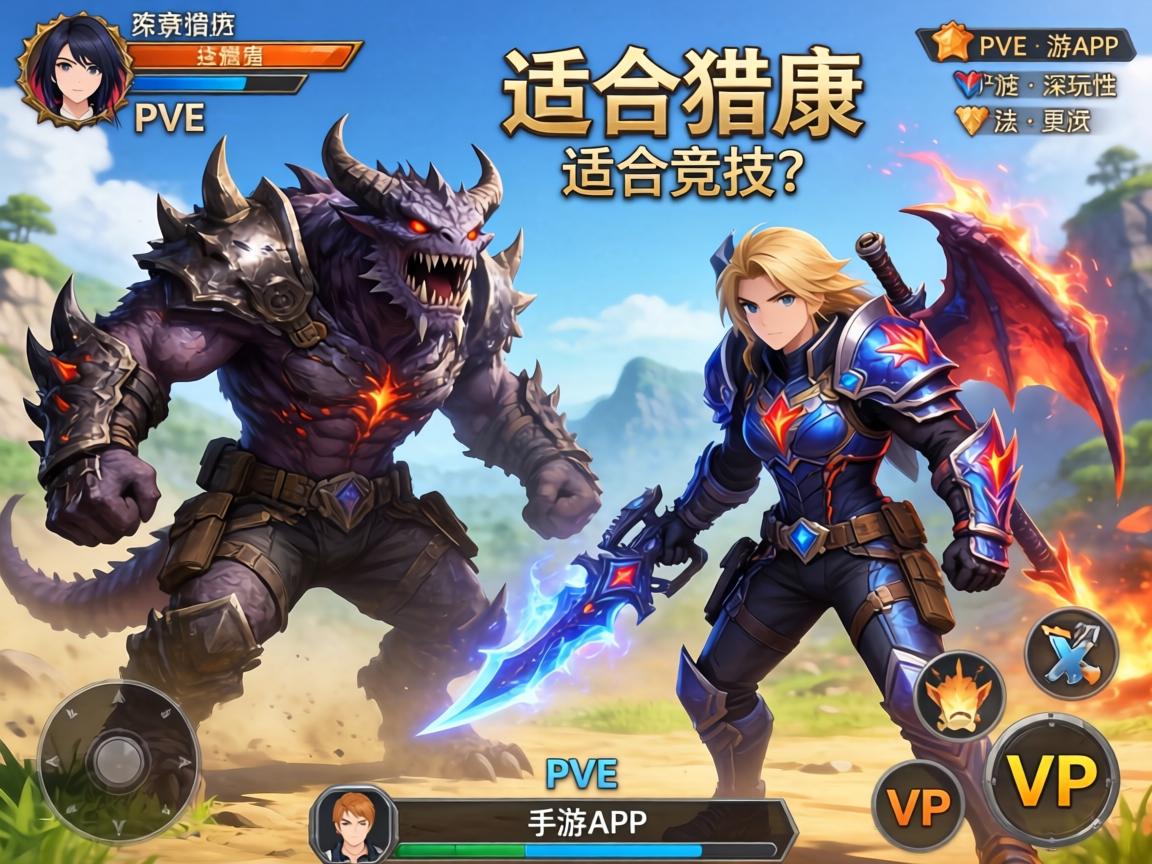 怪物猎人适合竞技吗手游,从PVE到PVP的玩法适配性深度解析 从PVE到PVP的玩法适配性深度解析