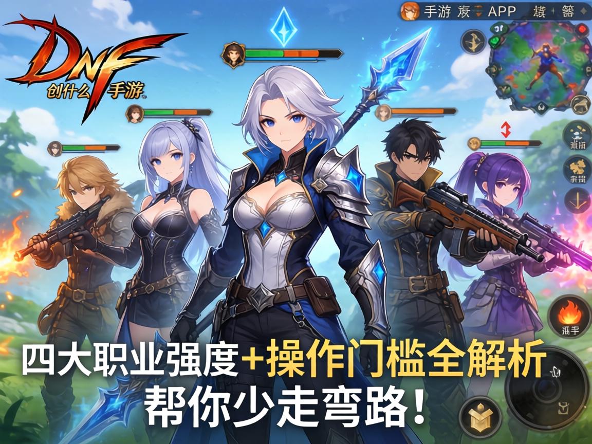 DNF手游创什么角色好?四大职业强度+操作门槛全解析,帮你少走弯路! DNF手游创什么角色好
