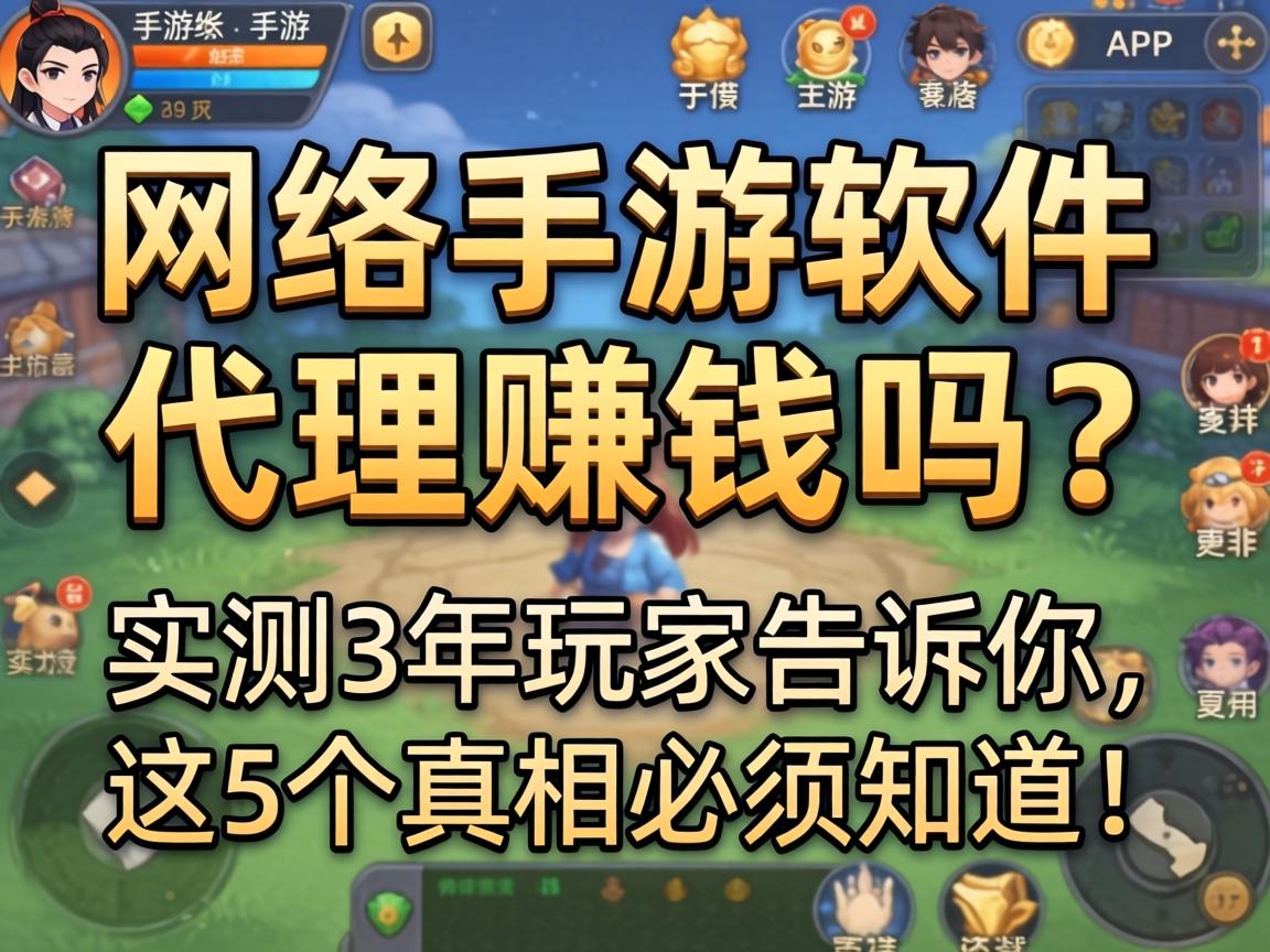 网络手游软件代理赚钱吗