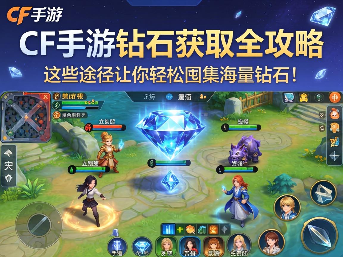 CF手游钻石获取全攻略,这些途径让你轻松囤积海量钻石! 这些途径让你轻松囤积海量钻石