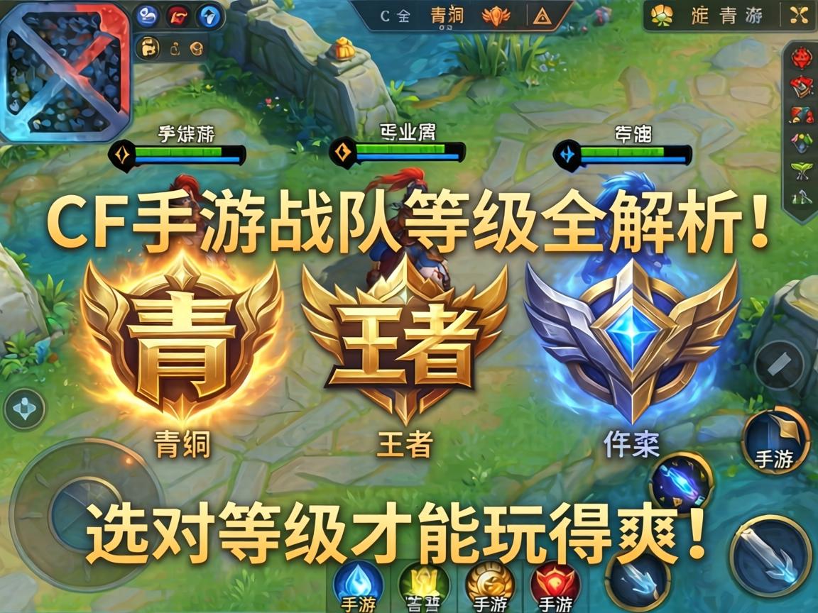 CF手游战队等级全解析,从青铜到王者,选对等级才能玩得爽! CF手游战队等级全解析