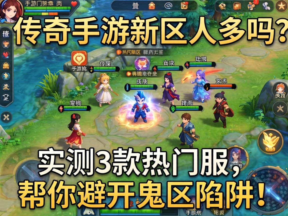传奇手游新区人多吗?实测3款热门服,帮你避开鬼区陷阱! 传奇手游新区人多吗