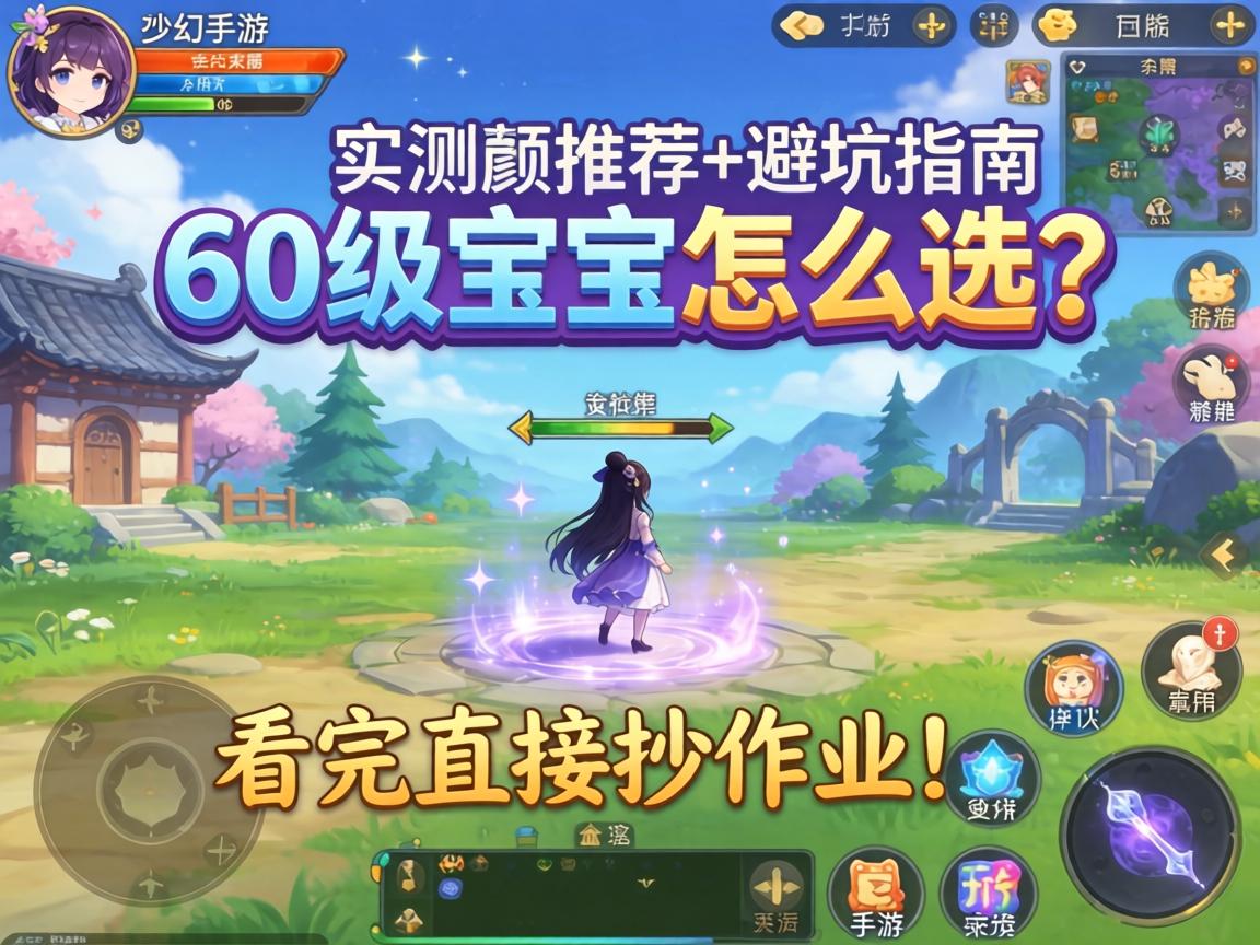 梦幻手游60级宝宝怎么选?实测推荐+避坑指南,看完直接抄作业! 梦幻手游60级宝宝怎么选