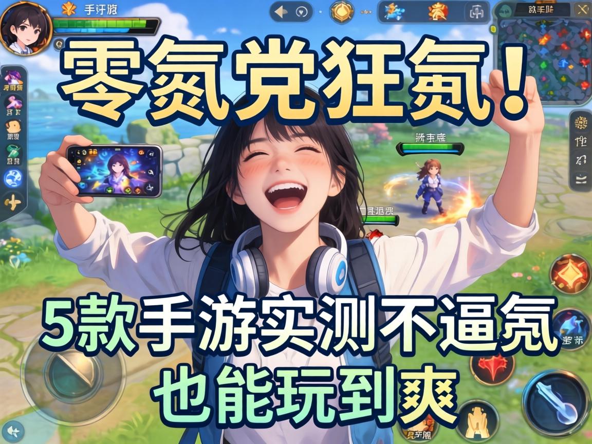 这5款手游实测不逼氪也能玩到爽