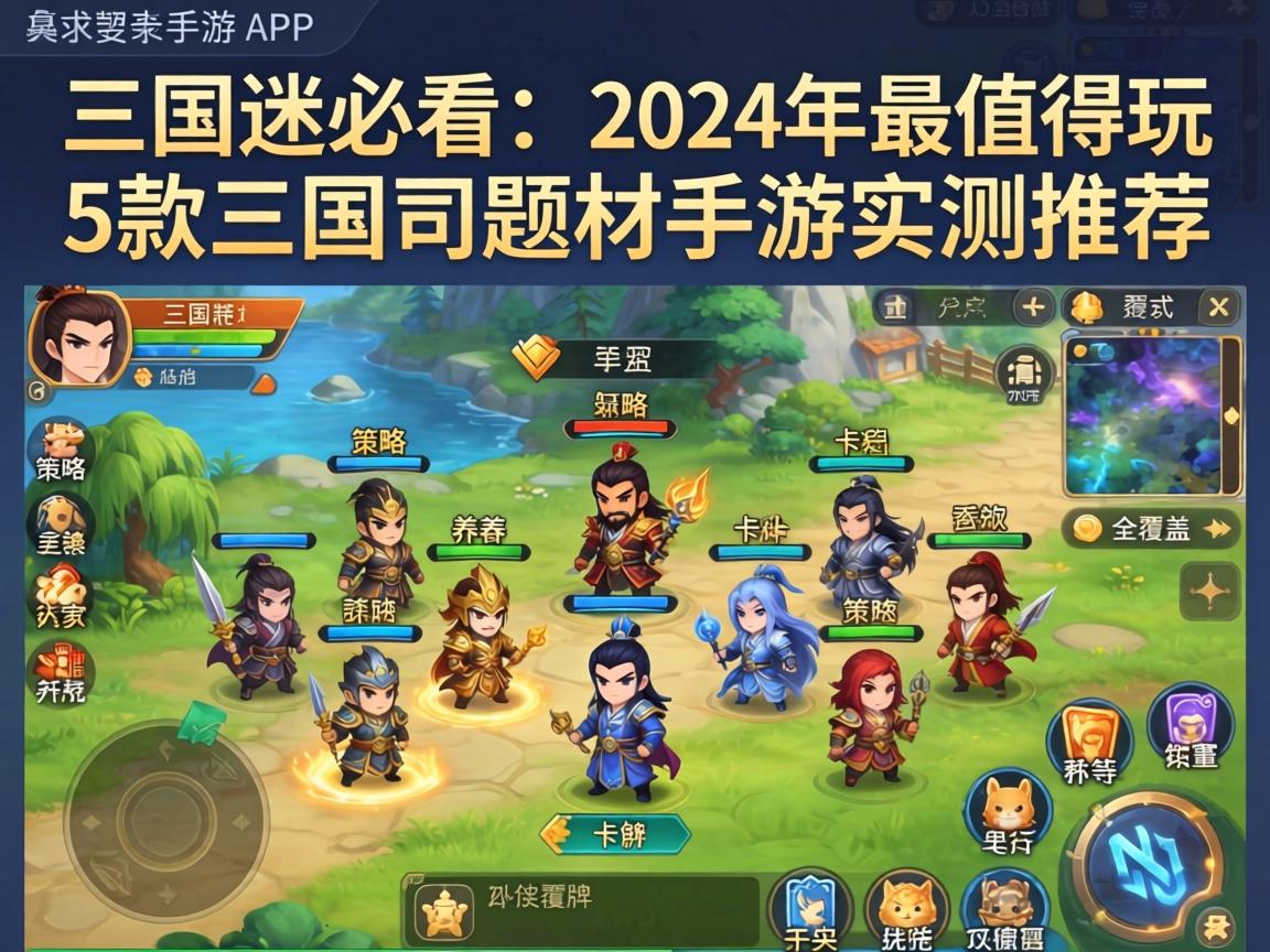 三国迷必看!2024年最值得玩的5款三国题材手游实测推荐,策略、养成、卡牌全覆盖 2024年最值得玩的5款三国题材手游实测推荐