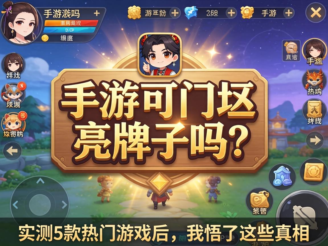 实测5款热门游戏后