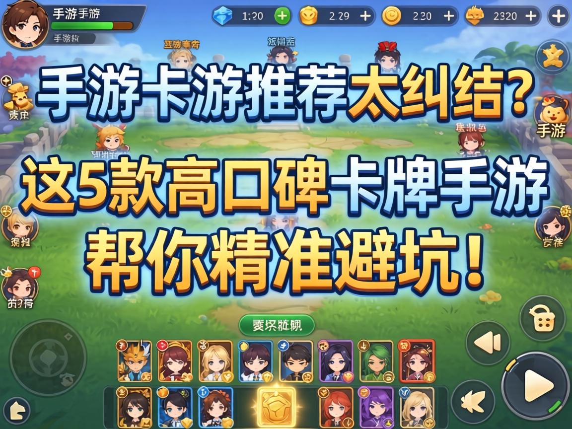 这5款高口碑卡牌手游帮你精准避坑