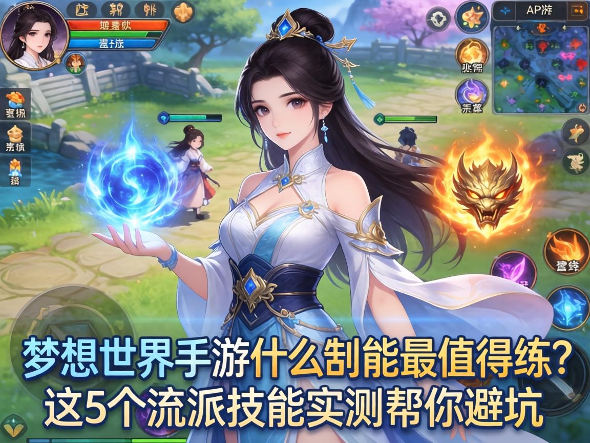 梦想世界手游什么技能最值得练