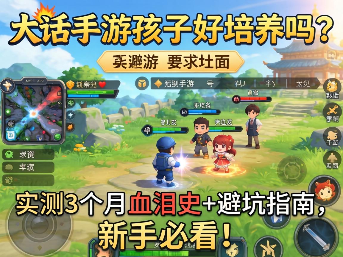 大话手游孩子好培养吗