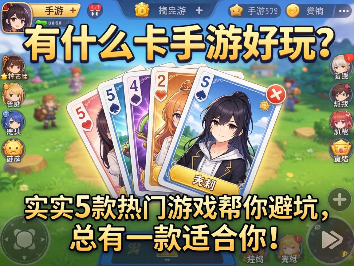 实测5款热门游戏帮你避坑