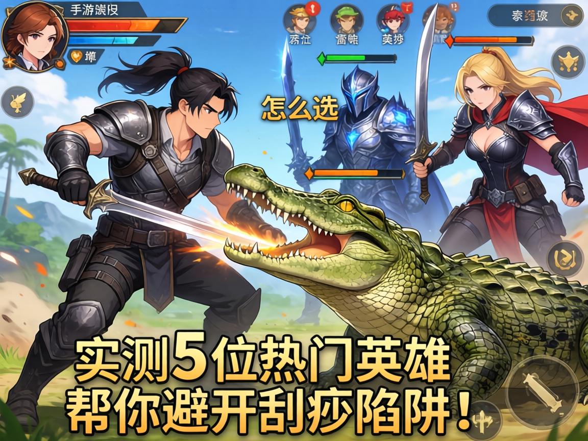 手游战士打鳄鱼怎么选