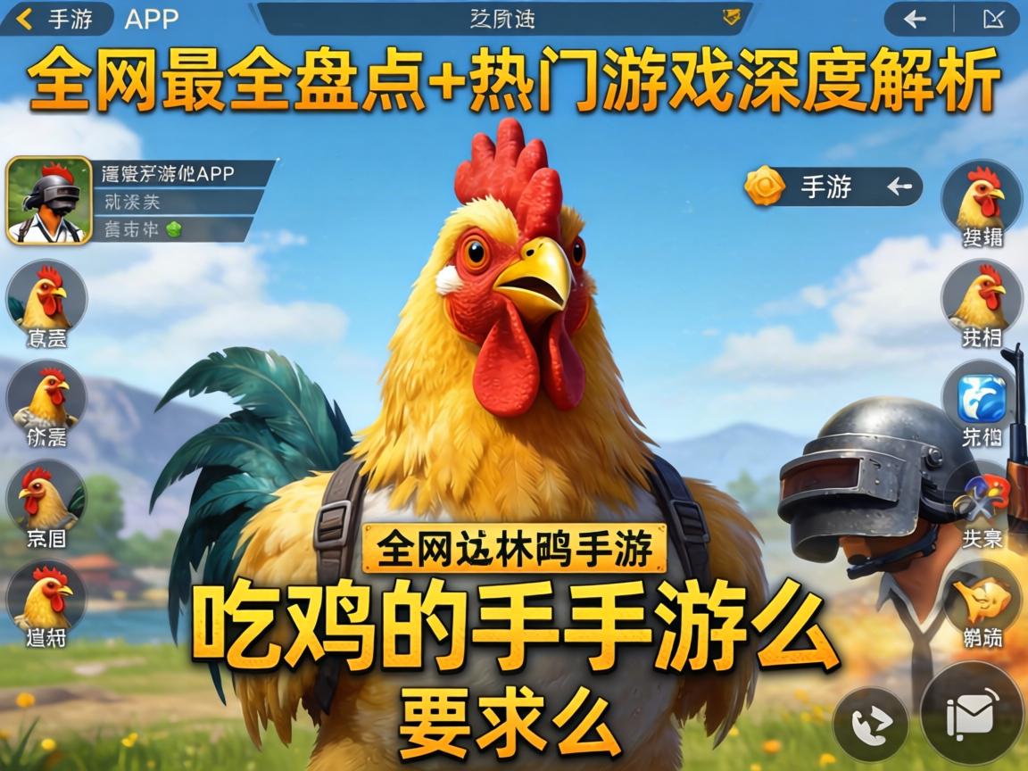 吃鸡的手游叫什么名字?全网最全盘点+热门游戏深度解析 吃鸡的手游叫什么名字