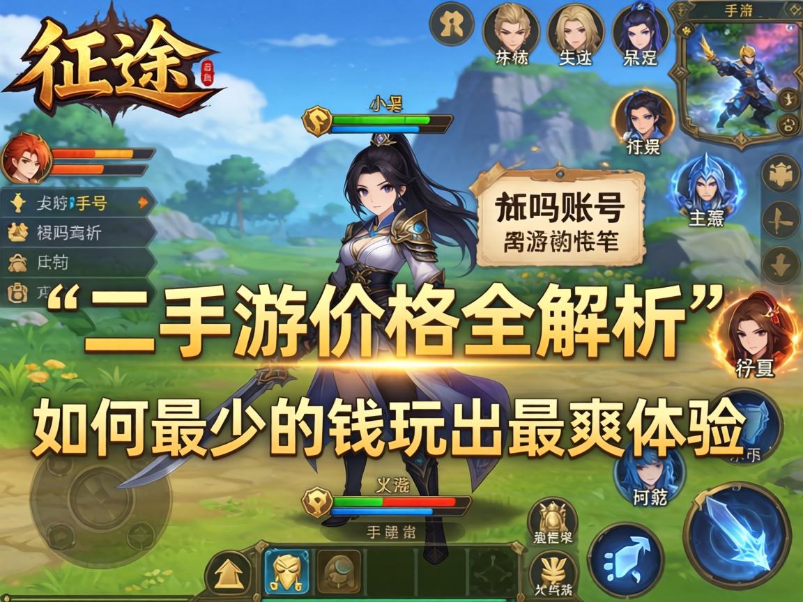 征途二手游价格全解析,从账号到装备,如何用最少的钱玩出最爽的体验? 如何用最少的钱玩出最爽的体验