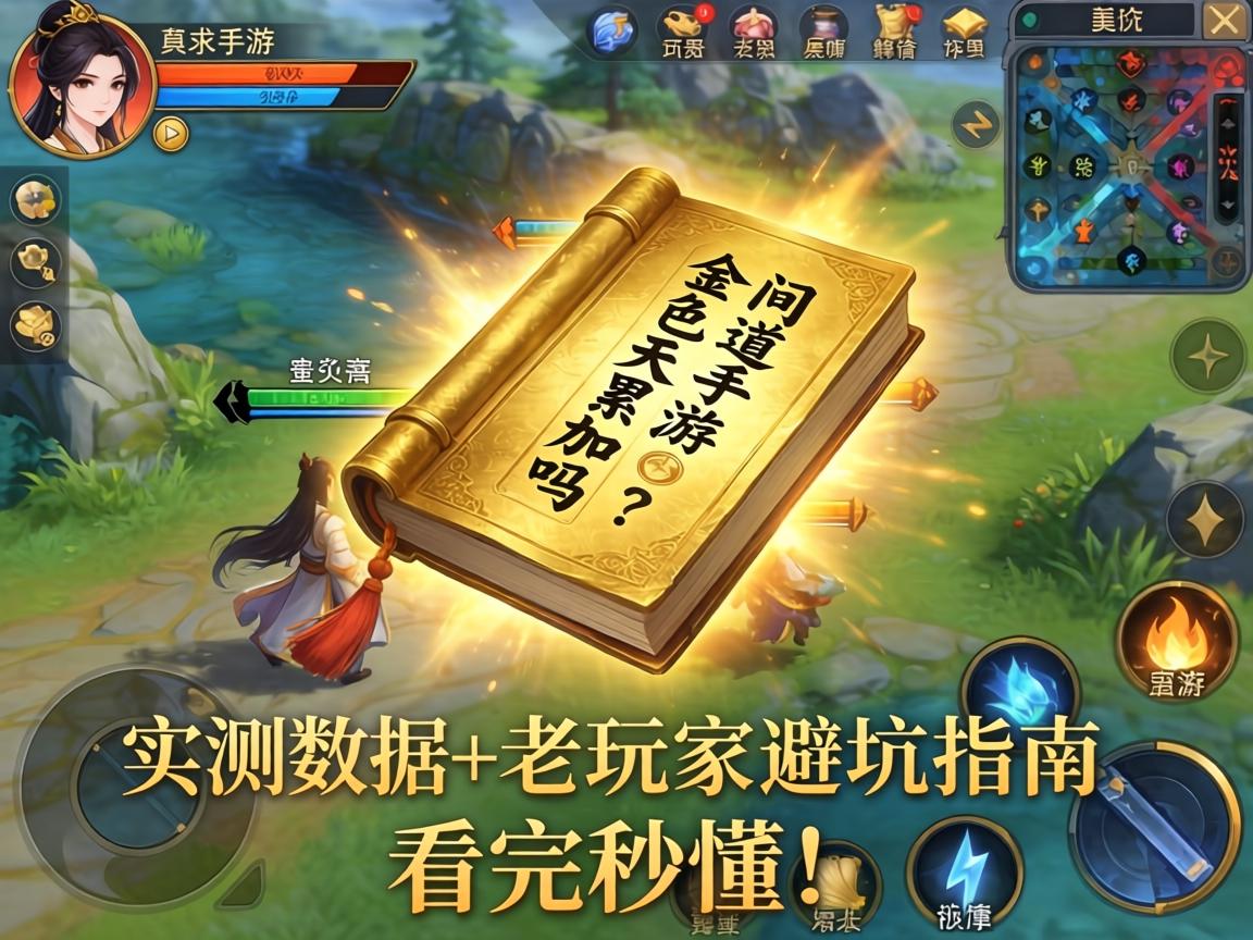问道手游金色天书累加吗?实测数据+老玩家避坑指南,看完秒懂! 问道手游金色天书累加吗
