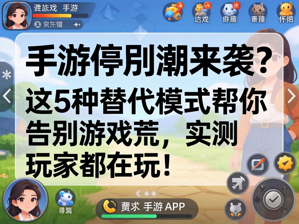 手游停服潮来袭?这5种替代模式帮你告别游戏荒,实测玩家都在玩! 这5种替代模式帮你告别游戏荒