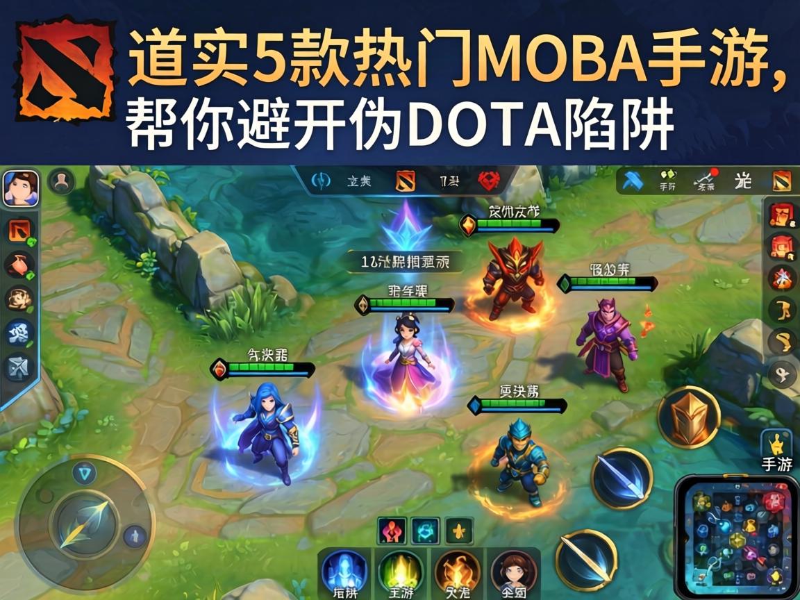 Dota手游有吗?实测5款热门MOBA手游,帮你避开伪Dota陷阱 实测5款热门MOBA手游