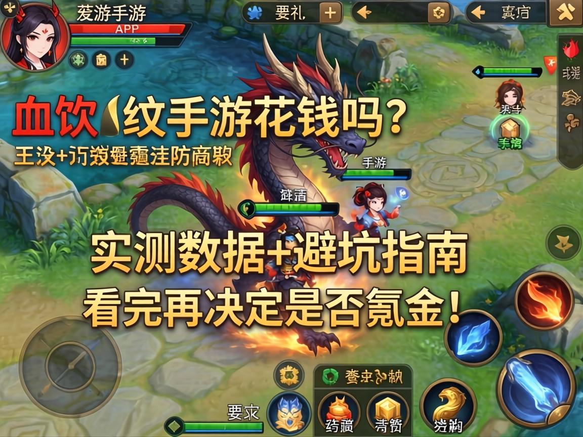 血饮龙纹手游花钱吗