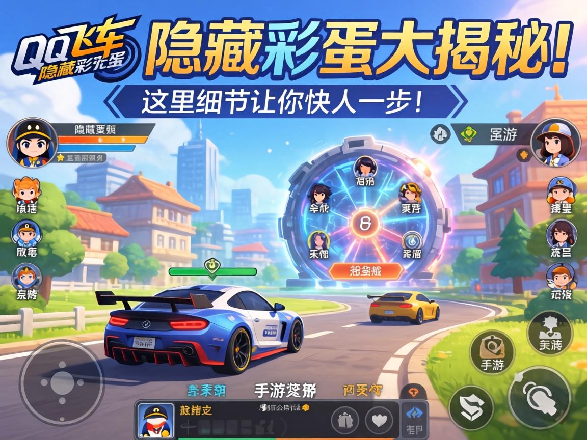 手游QQ飞车隐藏彩蛋大揭秘,这些地图细节让你快人一步! 手游QQ飞车隐藏彩蛋大揭秘