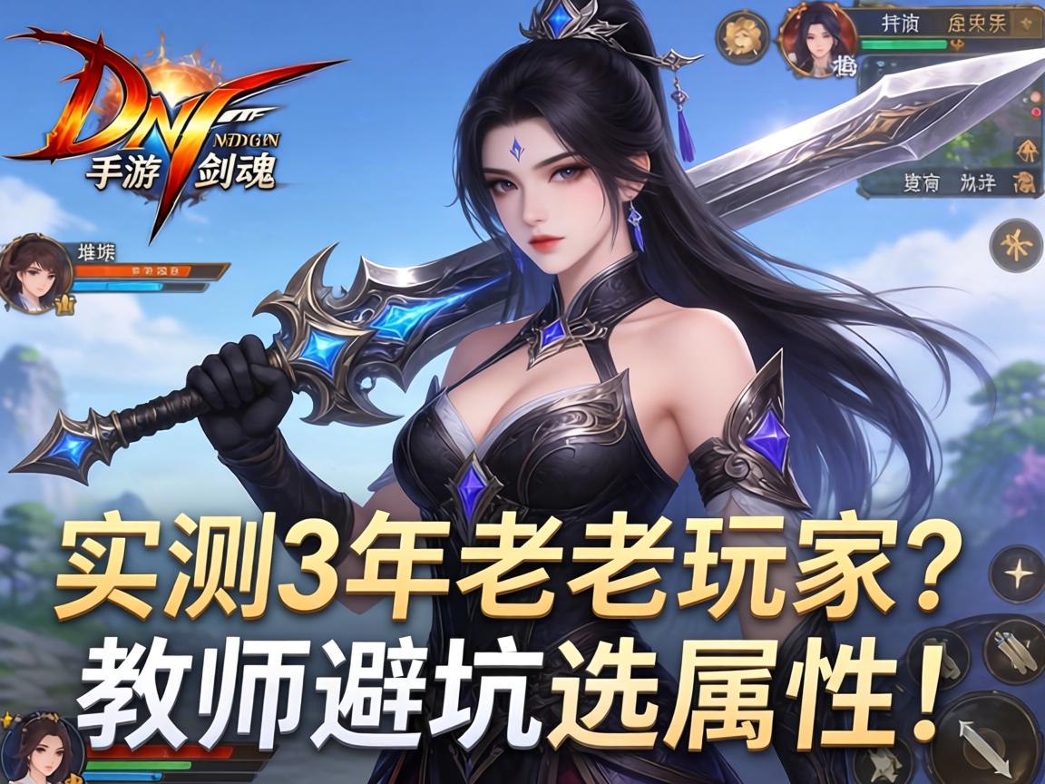 DNF手游剑魂堆什么?实测3年老玩家教你避坑选属性! 实测3年老玩家教你避坑选属性