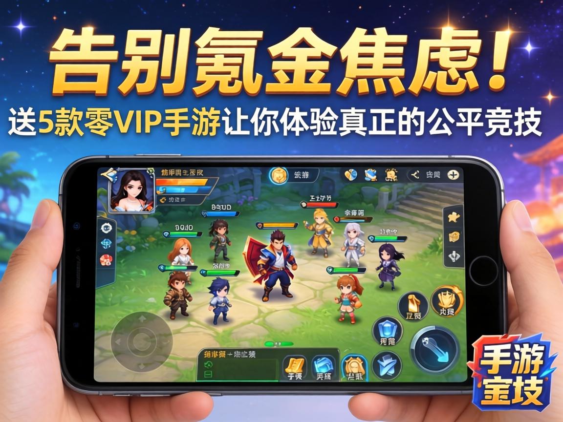 告别氪金焦虑!这5款零VIP手游让你体验真正的公平竞技 这5款零VIP手游让你体验真正的公平竞技