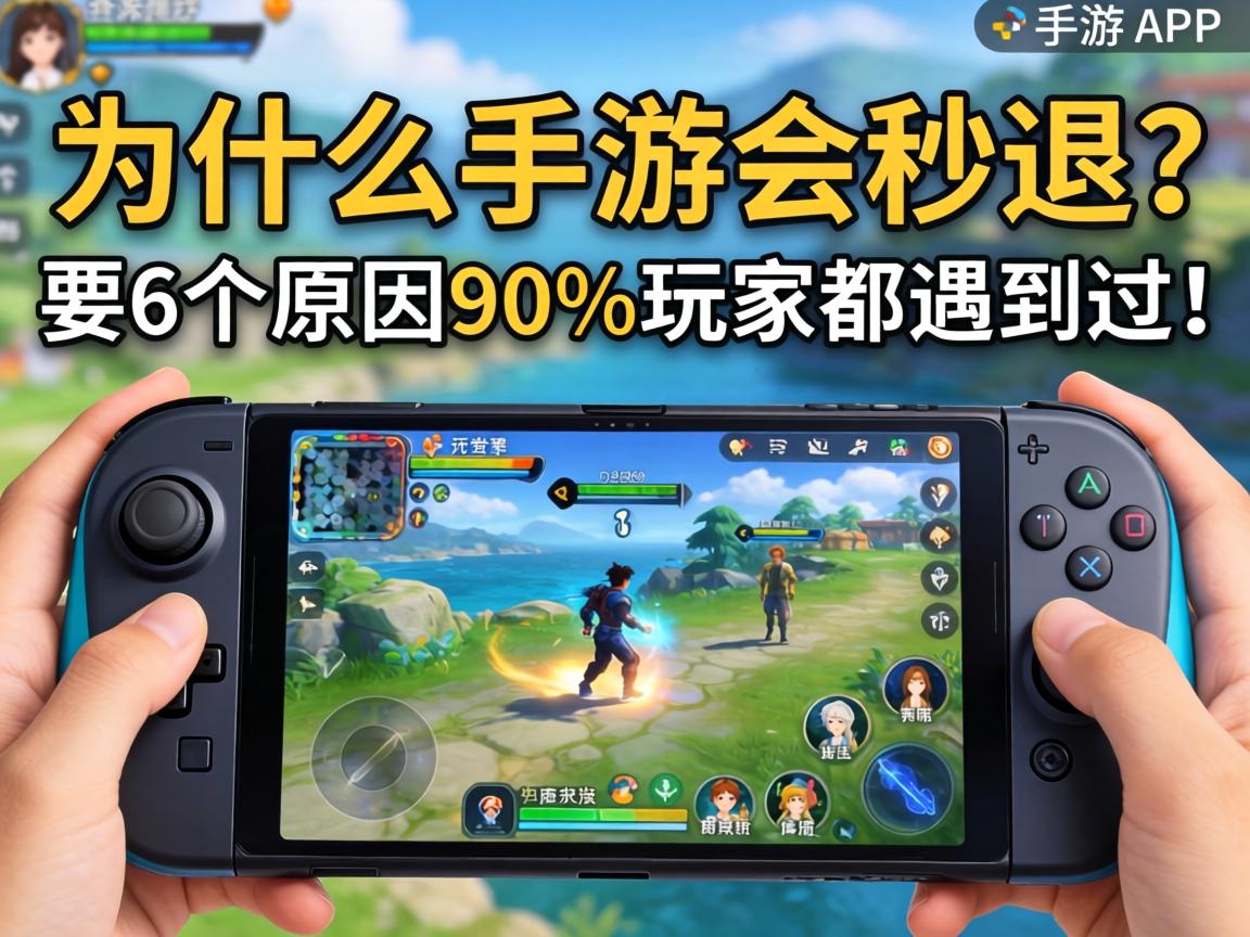 为什么手游会秒退?这6个原因90%的玩家都遇到过! 为什么手游会秒退