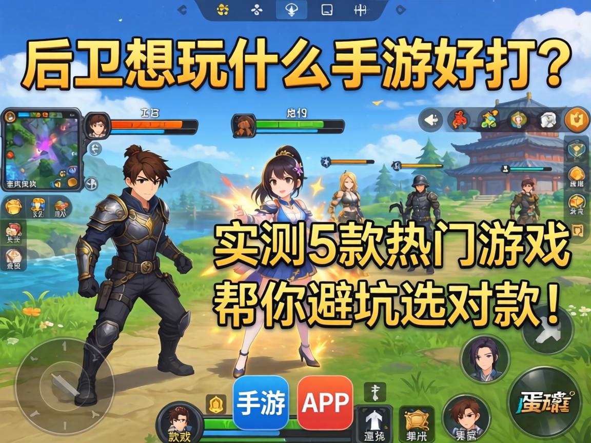 实测5款热门游戏帮你避坑选对款