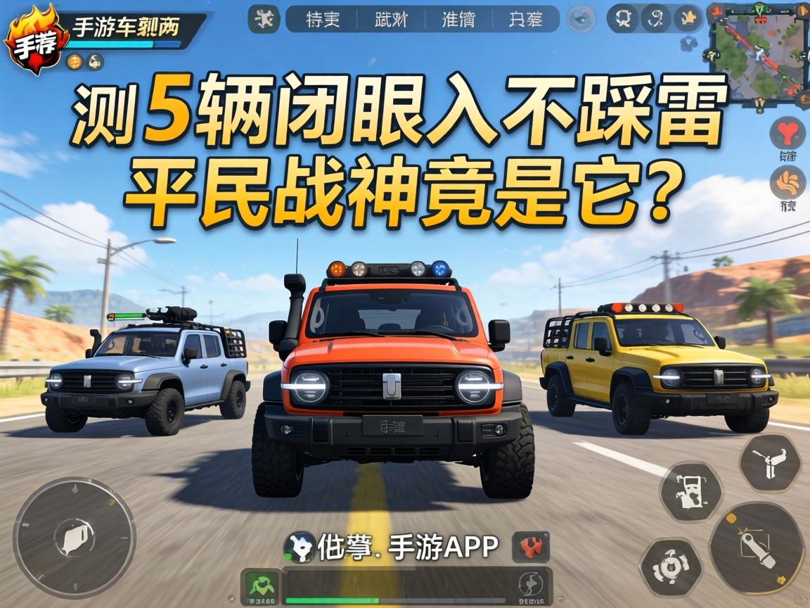 手游B车推荐实测,这5辆闭眼入不踩雷,平民战神竟是它? 这5辆闭眼入不踩雷