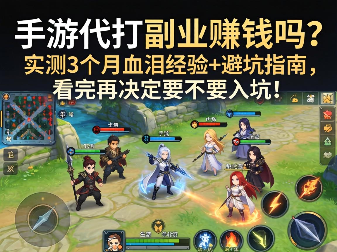 手游代打副业赚钱吗?实测3个月血泪经验+避坑指南,看完再决定要不要入坑! 看完再决定要不要入坑