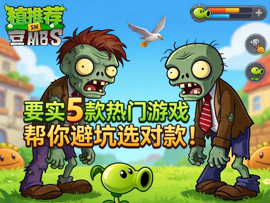 卡通僵尸类手游推荐吗?实测5款热门游戏帮你避坑选对款! 实测5款热门游戏帮你避坑选对款