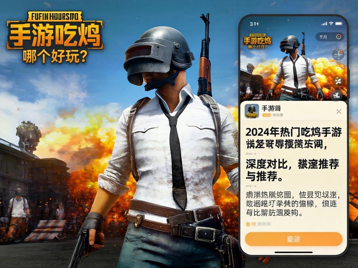 手游吃鸡哪个好玩?2024年热门吃鸡手游深度对比与推荐 2024年热门吃鸡手游深度对比与推荐